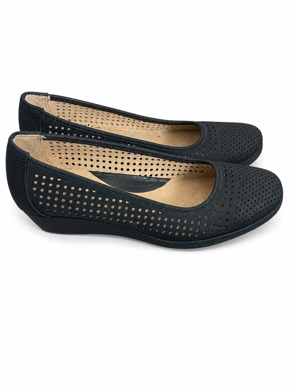 Naturalizer Comfort Flats – Size 8.5 Wide (Black)